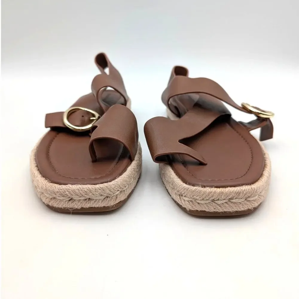 Nordstrom Perri Slingback Espadrille Sandals Women's Tan Size US10M EU40